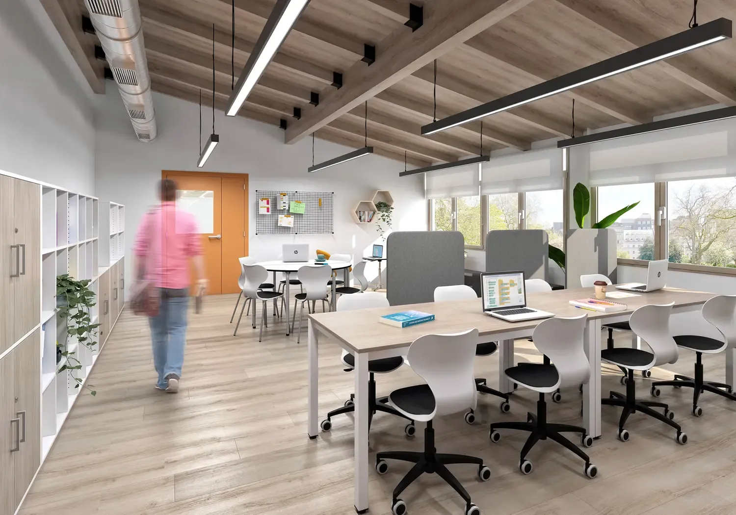 Mehrzwecktisch Schreibtisch Für  Bildungsbereiche Und Büro in Weiß Oder Buche Platte
